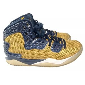 Jordan Spike Forty Sneakers Men's Size 11.5 Shoes Gold Leaf White Navy